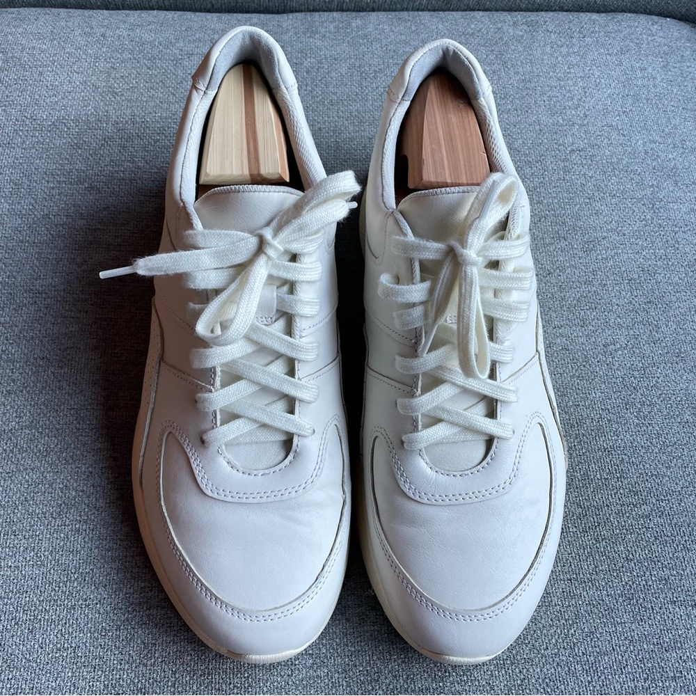 Everlane The Trainer Cream Unisex Sneaker - Picture 4 of 11
